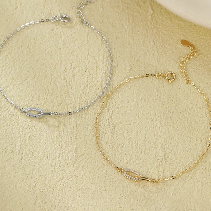 JYJIAYUJY 100% Whole Original Sterling Silver S925 Charm Bracelet In Stock 15MM Interlocking Fashion Daily Wear JYB141