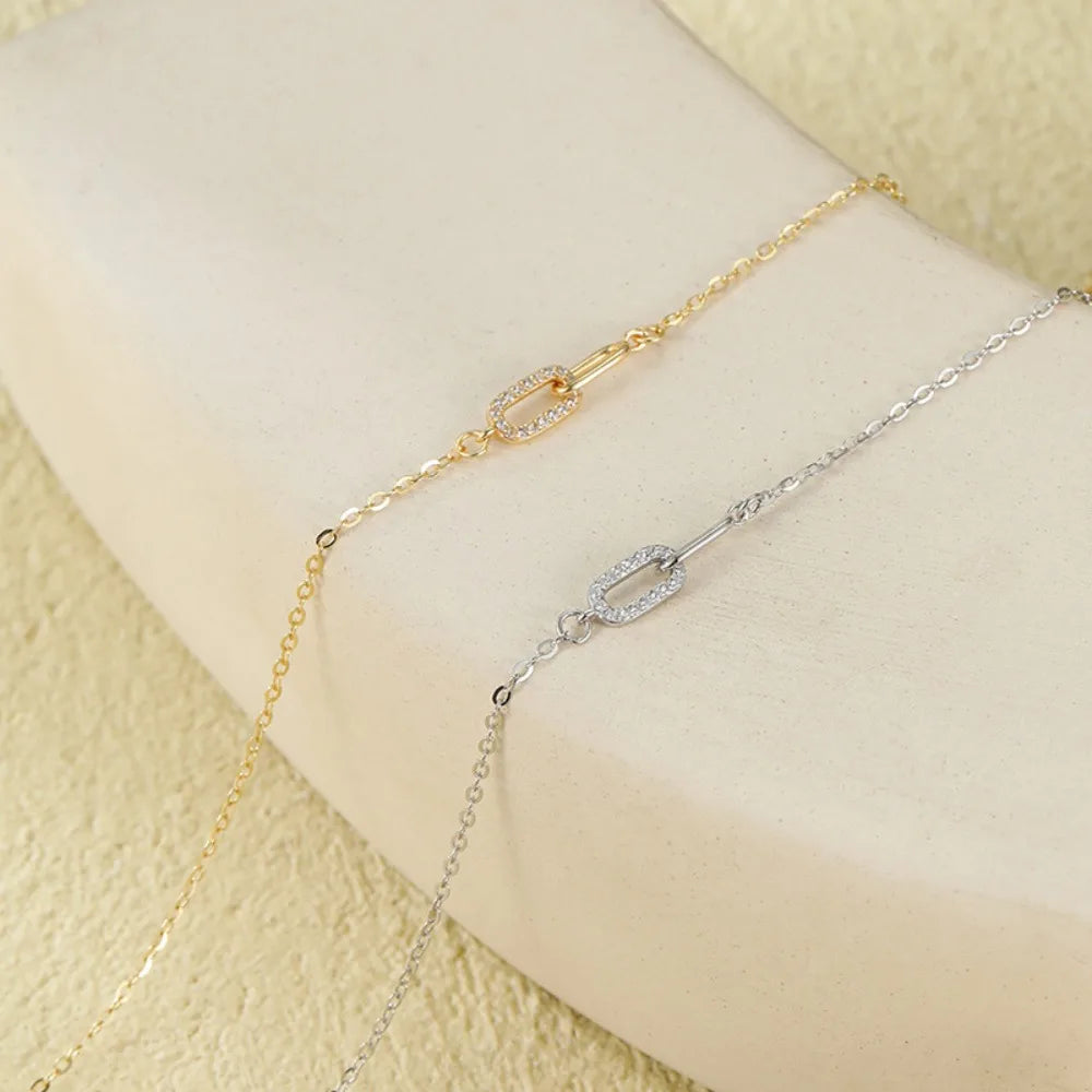 JYJIAYUJY 100% Whole Original Sterling Silver S925 Charm Bracelet In Stock 15MM Interlocking Fashion Daily Wear JYB141